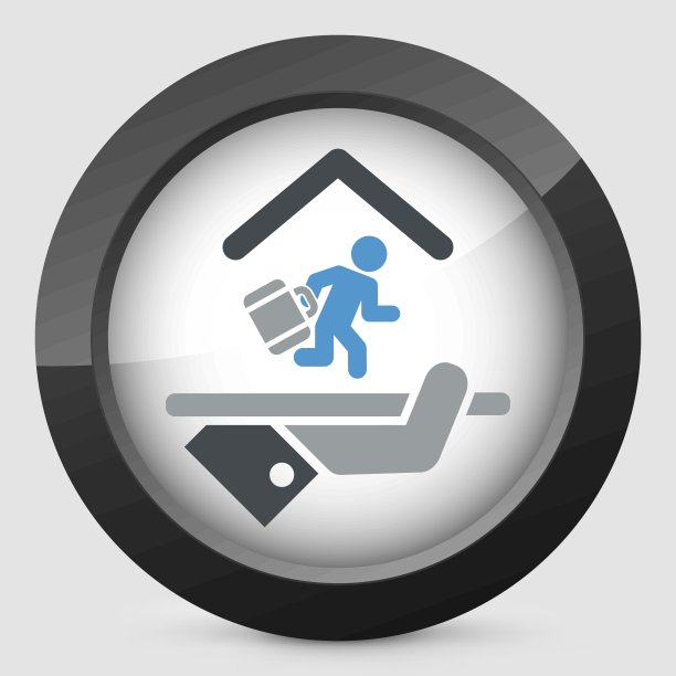 酒店的图标。到达/离开。图片下载