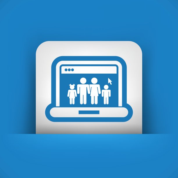 家庭网络图标图片下载