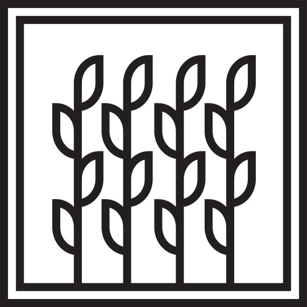 小麦的标志。自然生长叶树概念设计模板矢量插图。图片下载