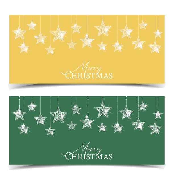 圣诞节金色星星图片下载