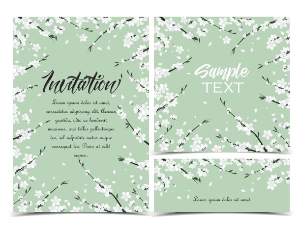 向量春天开花图片下载