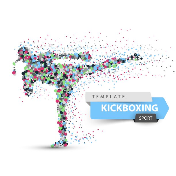 男运动员正在踢腿。运动点说明。图片下载