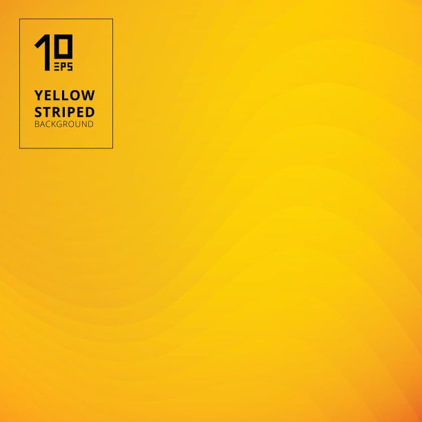 抽象的黄色条纹线条，波浪图案背景和纹理图片下载