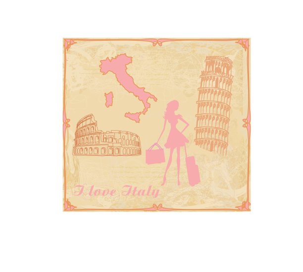 意大利旅行女郎图片下载