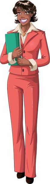 非裔美国女商人文件夹图片下载