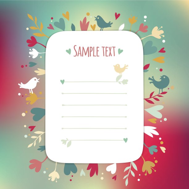 美丽的矩形instagram Greating卡图片下载