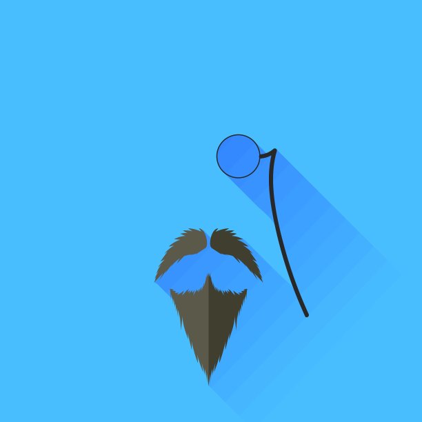 胡子和眼镜图片下载