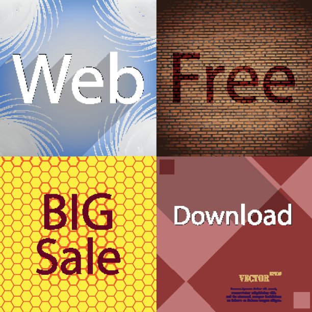 集最流行的网页设计图标在抽象的背景图片下载