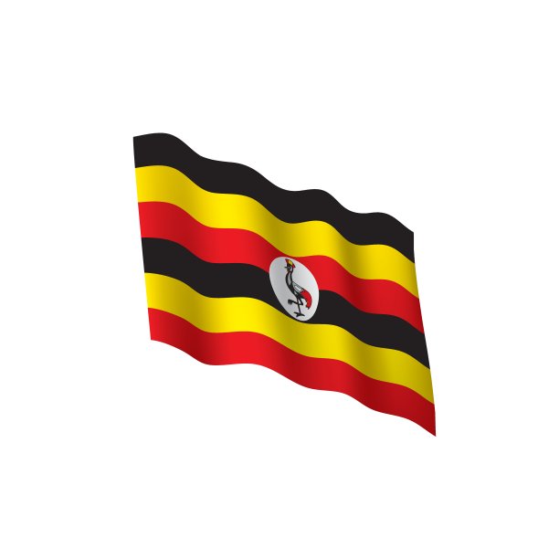 乌干达国旗，矢量图图片下载