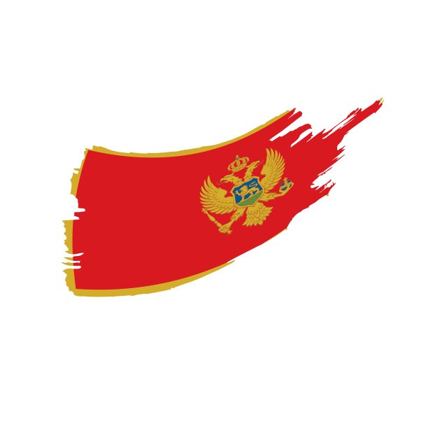 黑山国旗，矢量图图片下载