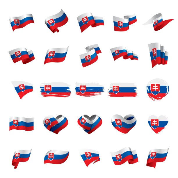 斯洛伐克国旗，矢量图图片下载