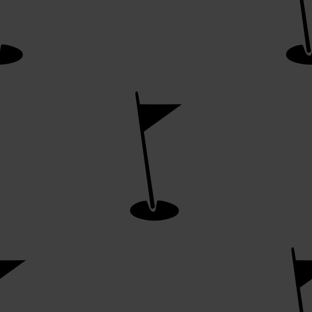 高尔夫旗网页图标。平面设计。无缝模式。图片下载