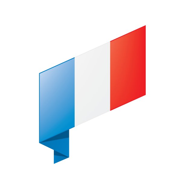 法国国旗，矢量插图图片下载