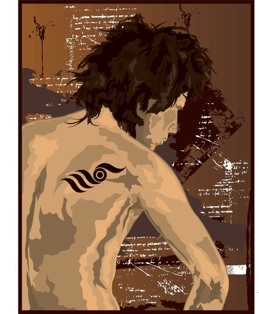 纹身的男人图片下载