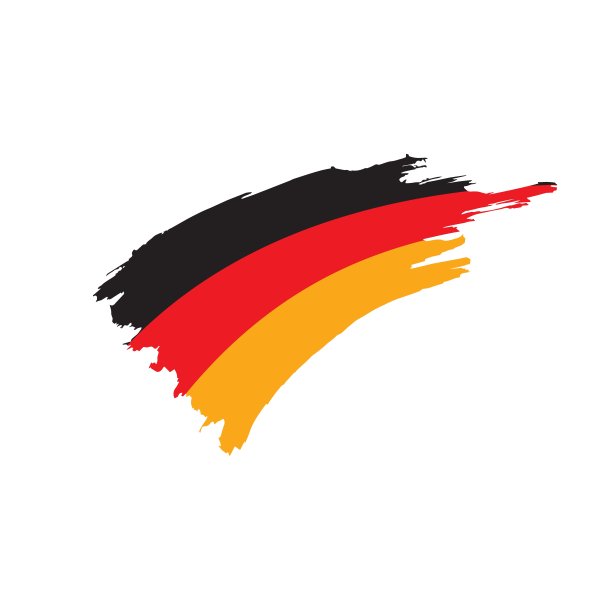德国国旗，矢量插图图片下载