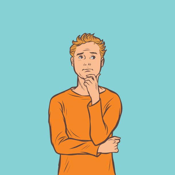 男人认为任务问题是头脑风暴图片下载