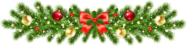 圣诞花环孤立图片下载