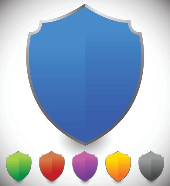 盾形为防护，防护概念。向量。图片下载