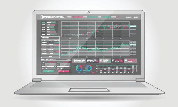 交易平台界面与信息图表元素图片下载