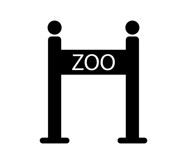 动物园大门图标图片下载