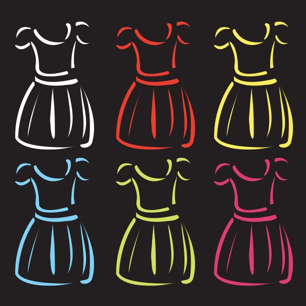 画一个围裙服装的标志图片下载