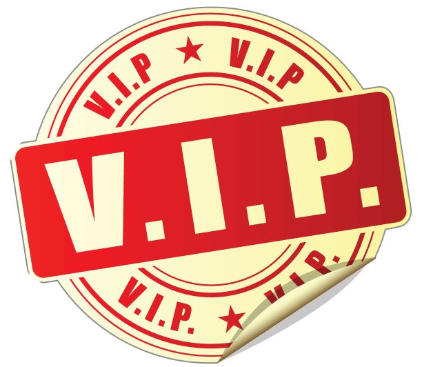 vip红色贴纸图片下载