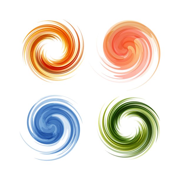 彩色抽象图标集。动态流程说明。图片下载