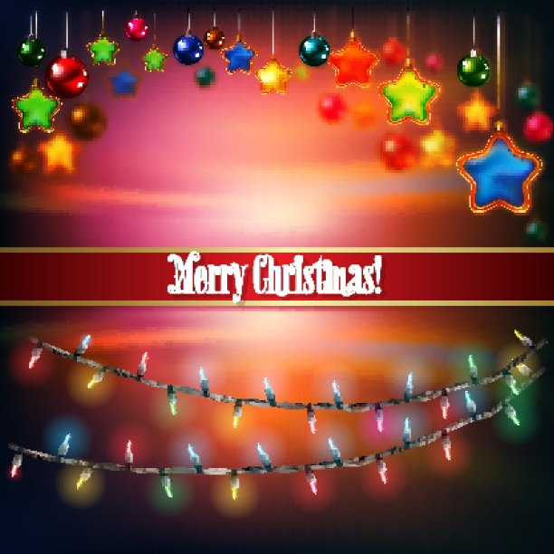 抽象背景与圣诞装饰图片下载