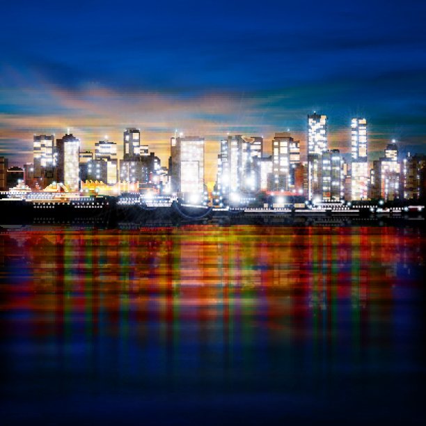 抽象背景与全景的温哥华图片下载