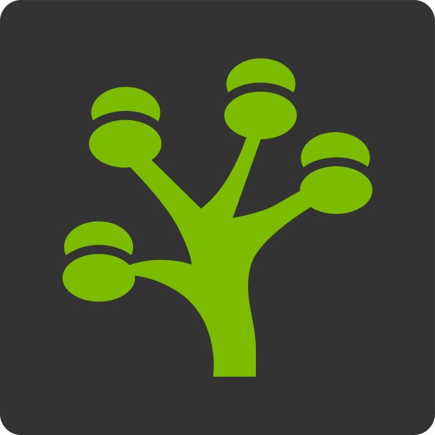 金钱树图标从商业按钮过度颜色设置图片下载