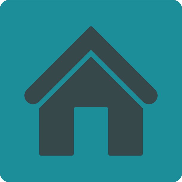 Home flat柔和的蓝色圆形按钮图片下载