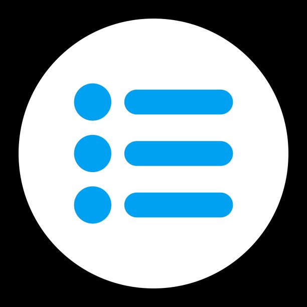 项目平蓝色和白色圆形按钮颜色图片下载