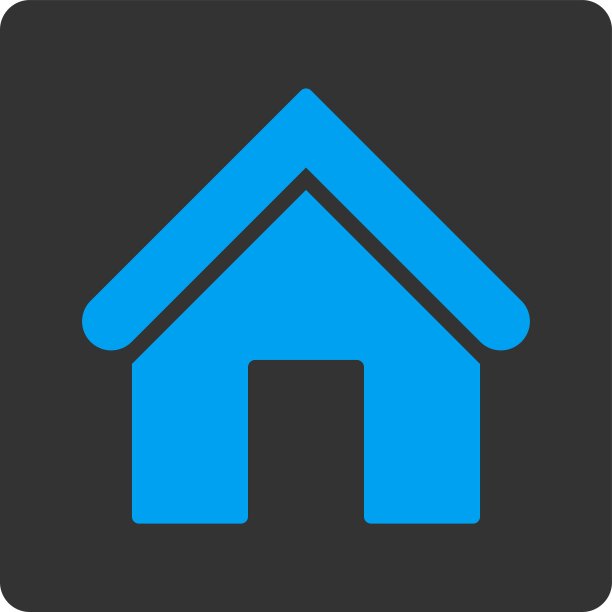 家中平蓝色和灰色圆角按钮图片下载