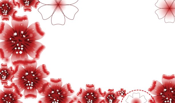 宣传册设计，矢量抽象背景与美丽的彩色花卉图案图片下载