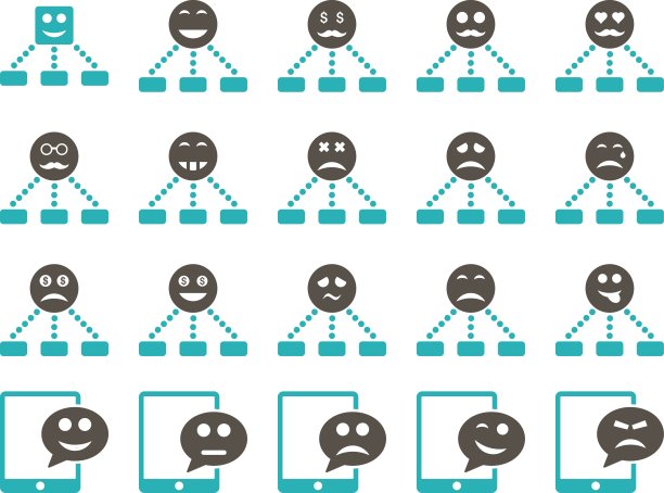 情感层次和短信图标图片下载