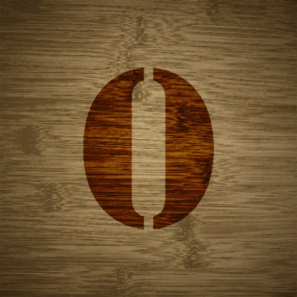 数字零图标符号平面的现代网页设计，为你的文本提供长阴影和空间。向量图片下载