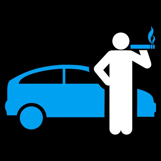 吸烟的士司机图标图片下载