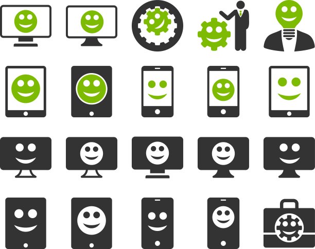 工具，选项，微笑，显示，设备图标图片下载