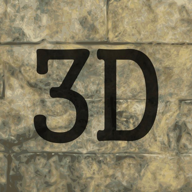 3D图标符号平面现代网页设计与长阴影和空间的文本。向量图片下载