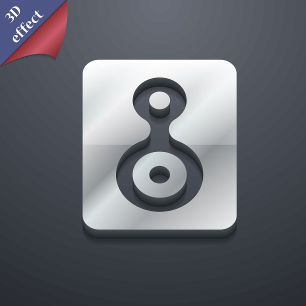 视频磁带图标符号。3 d风格。时尚，现代的设计与空间为您的文本向量图片下载