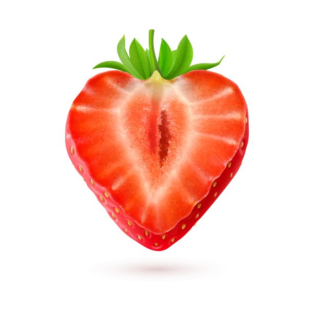 半色调草莓插图图片下载