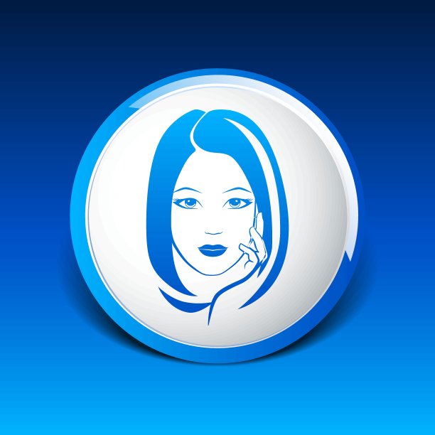 女人脸时尚女孩美插画向量图片下载