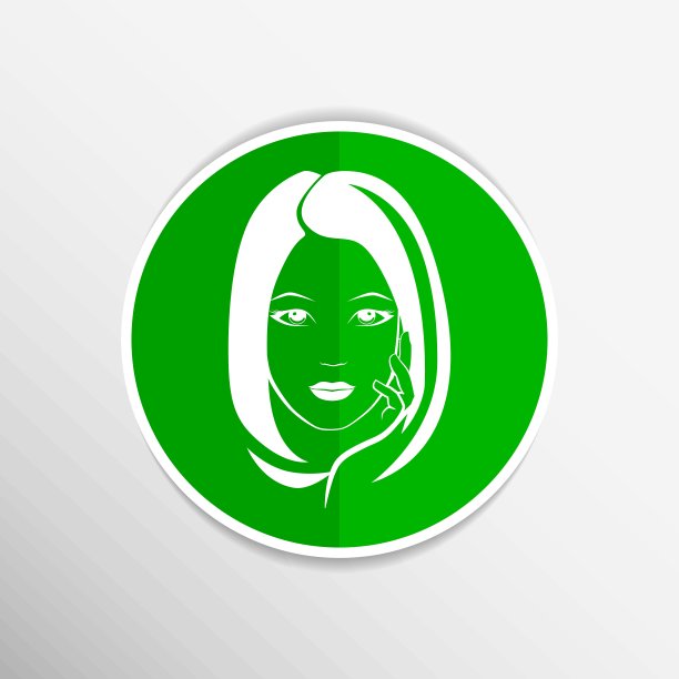 女人脸时尚女孩美插画向量图片下载