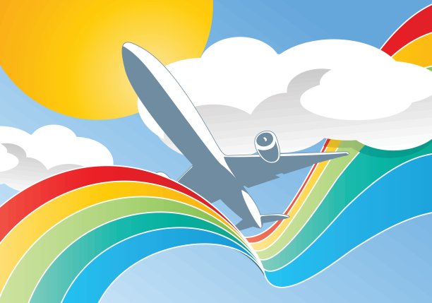 飞机在云图片下载