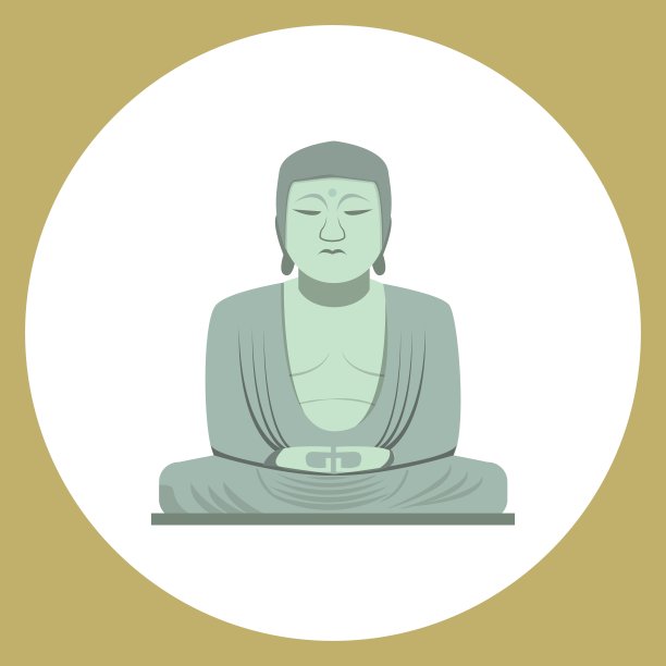 日本镰仓的大佛图片下载