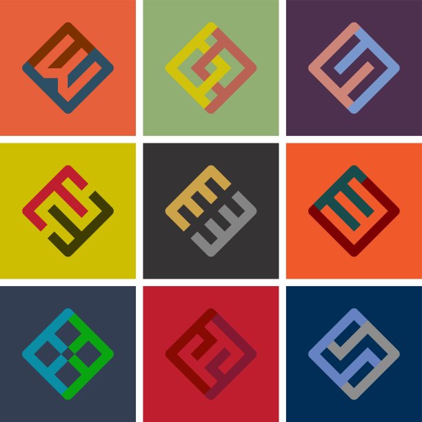 不同图形元素的集合图片下载