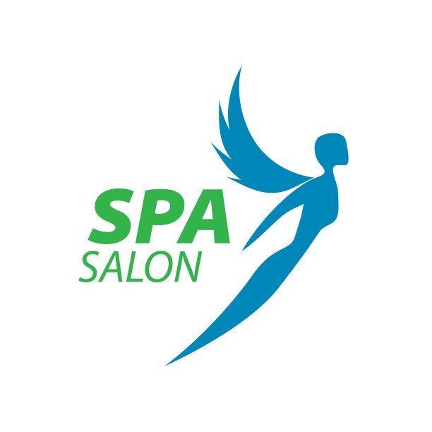 带着翅膀的矢量标志女孩图片下载