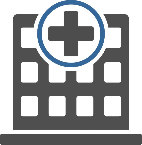 诊所的建筑图标图片下载