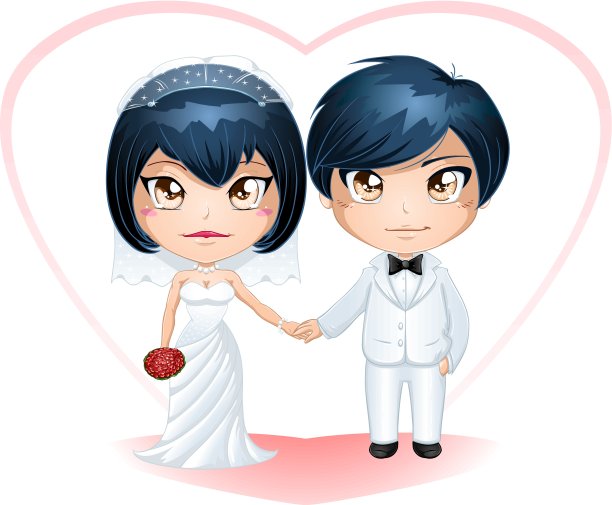 新娘和新郎结婚图片下载