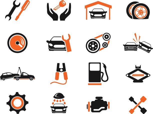 汽车服务图标图片下载